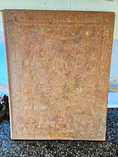 Antique victorian leather desk - victorian,