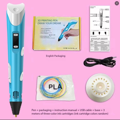 Electronic printing pen for - 3d,