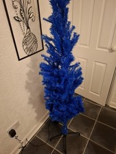 Artificial Blue Christmas Tree 6ft Never Used Lights Supplied No Extra Cost