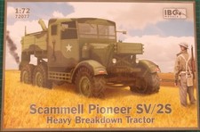 1/72 WW2 IBG Scammell Pioneer SV/25 Heavy Breakdown Tractor. COMPLETE.