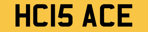 Number plate private - hc,