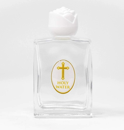 Glass holy water bottle 5 - glass, bottle,