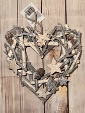 White & Grey Heart Shaped Twig