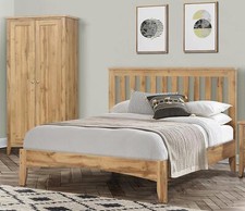 Oak Finish Bed