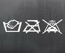 Hand Wash Only Vinyl Sticker