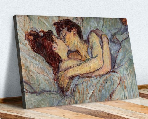 Henri lautrec bed the kiss - lautrec,