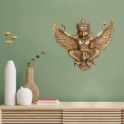 Brass garuda idol - idol, statue