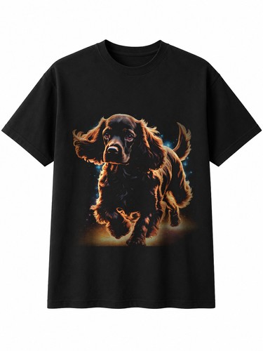 Cocker spaniel glowing - cocker,