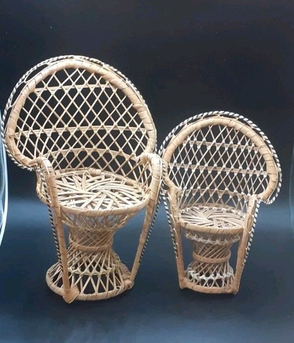 Rattan peacock miniature - 2,