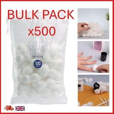 x500 Pack I Divichi Cotton Wool Balls I Make-up I First-aid I Skincare I Nails
