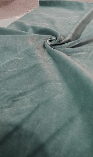 Mint green 100 cotton velvent - green, 100%