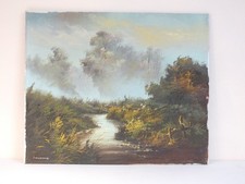 Vintage Oil On Canvas Of
