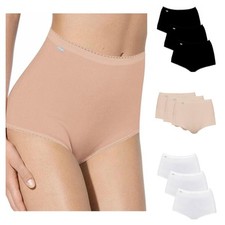 Playtex Maxi Brief Knickers 3 Pack P00BQ Womens Pure Cotton Multi-pack 3 Pack