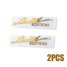 2pc Limited Edition Car Silver Crome Decal Sticker Emblem Badge Auto Car Sticker