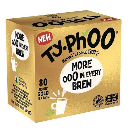 Typhoo gold tea bags - gold, s33368
