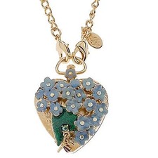Kirks Folly "Forget Me Not" Pendant Watch with 30" Chain NEW