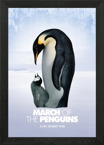 March the penguins framed - march,