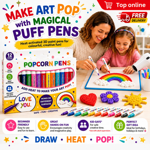 12pcs magic popcorn pens diy - 12pcs,