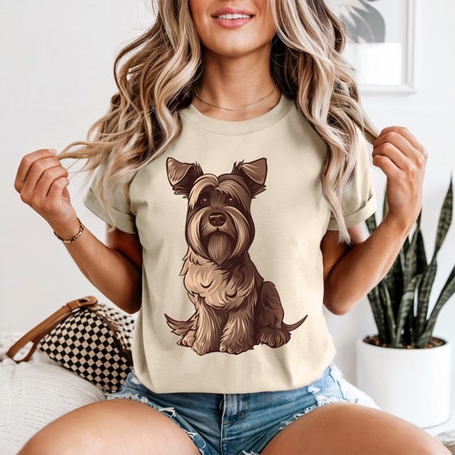 Cute schnauzer womens shirt - cute, t-shirt