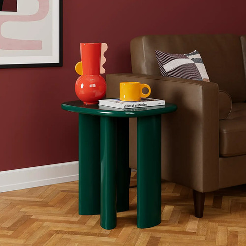 Modern gloss side table - side,