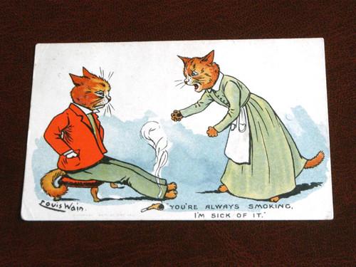 Original louis wain signed - louis,