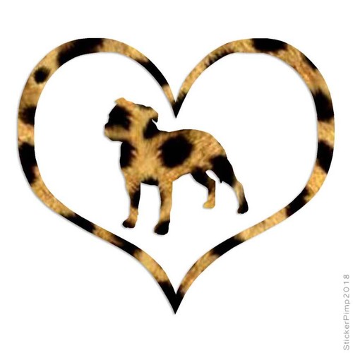 Heart staffordshire terrier - heart,
