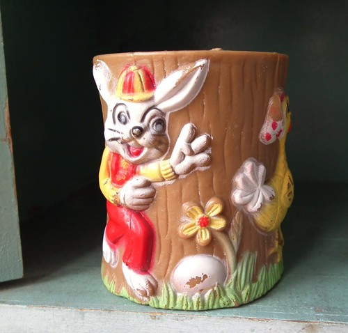 Vintage brown plastic