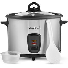 VonShef 1.8L Electric Removable Non-Stick Rice Pot 700W - Rice Cooker & Steamer