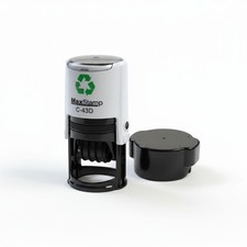 Date Stamp Dater Stamper Self Inking Rubber MaxStamp C-43D SCHOOL OFFICE HOME