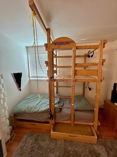 Kids bed frame wooden can - can, be