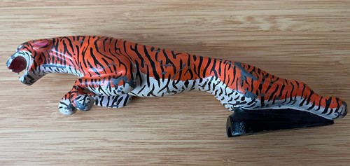 Vintage hand painted jaguar - painted,