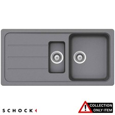 Schock Formhaus D150L 1.5 Bowl Croma Grey Granite Kitchen Sink & Waste
