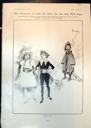 Antique print humour life phil - humour,