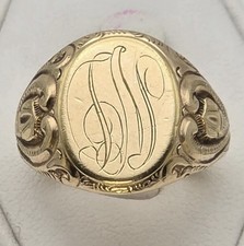 14K Signet Ring 7.67 Grams