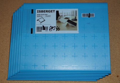 Ikea isberget blue plastic - 6x,