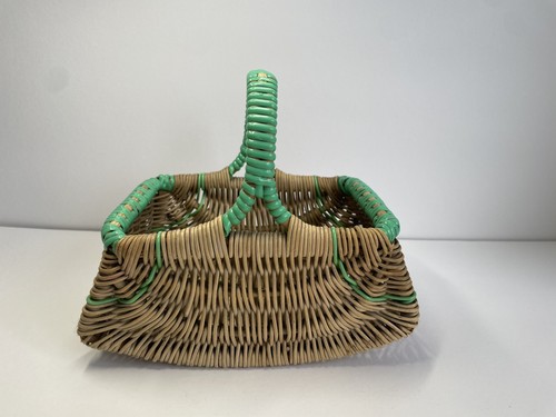 Vintage small wicker carrying - vintage,
