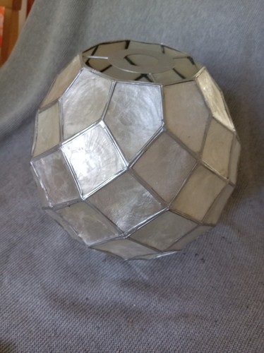 Silver natural opaque capiz - natural,