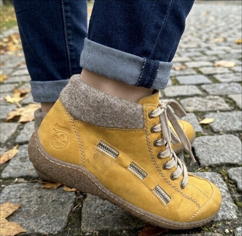 Rieker yellow nubuck - yellow,