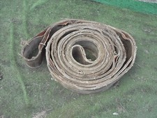 Vintage PTO Canvas 3.5" FLAT BELT PULLEY , Saw Bench Thresher, Tractor 40' FOOT