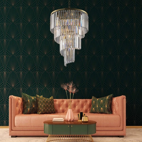 Classic spiral chandelier - spiral, in