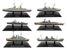 Set of 6 German Warships WW2 -