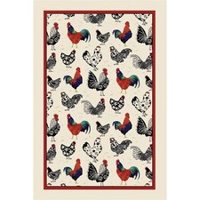 Cotton Tea Towel Ulster Weavers Rooster 100% Cotton Cream