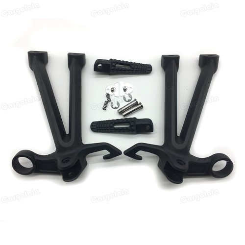 Black rear passenger foot - rear, pegs