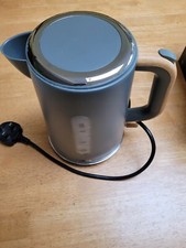 TOWER SCANDI KETTLE 3KW 1.7LTR RAPID BOIL GREY WITH WOOD EFFECT T10037G rrp £38