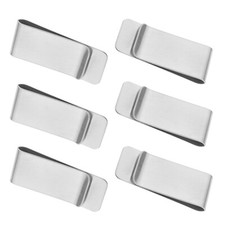 6pcs Metal Money Clip Slim