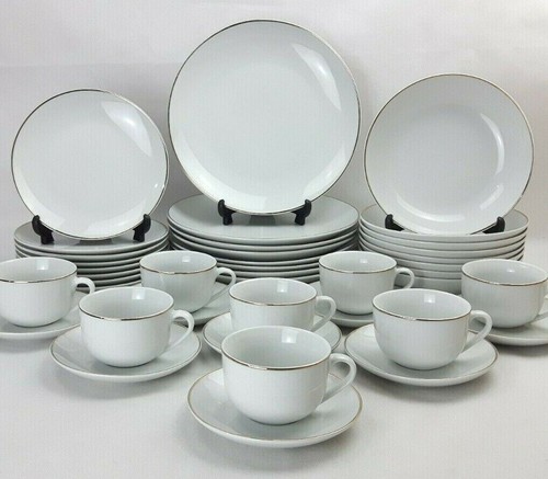 White gold gilt porcelain - gilt,