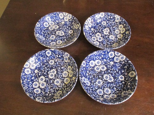 Crownford blue calico - set, 4