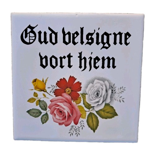 Vintage norway ceramic tile - norway,