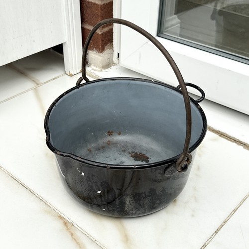 Vintage large aluminium jam - vintage,