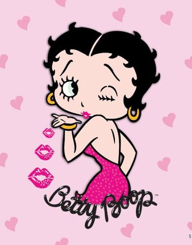 638956 betty boop kiss - kiss, pink